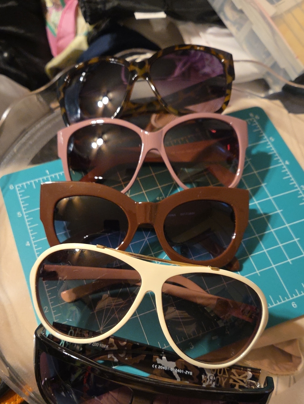 Franco Sarto Women's Sunglasses Set - Tortoise, Pink, Brown, Cream, Black